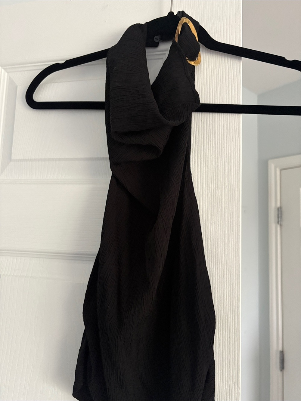Zara Black Halter Top